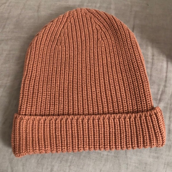 Kindly the Label knit beanie in clay pot, O/S - Picture 2 of 2
